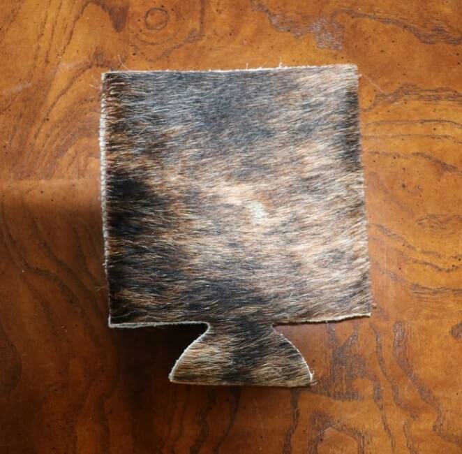 Natural Brazilian Cowhide Koozie - Image 5