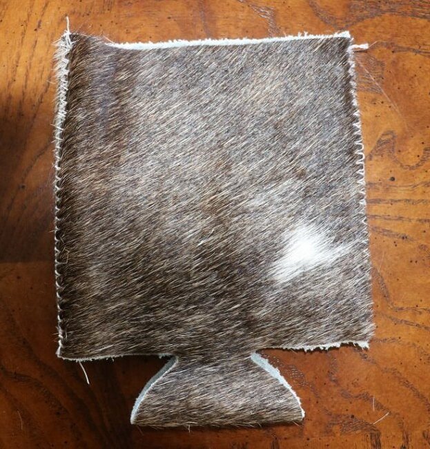 Natural Brazilian Cowhide Koozie - Image 3