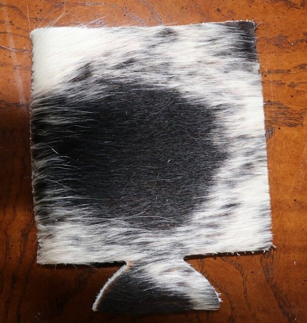 Natural Brazilian Cowhide Koozie