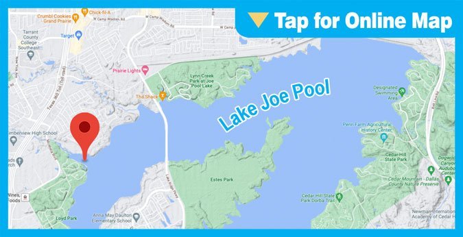 Lake Joe Pool: Swim Beach Pond